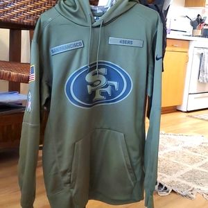 Nfl 49ers Gorgeous Army Green Hoodie 